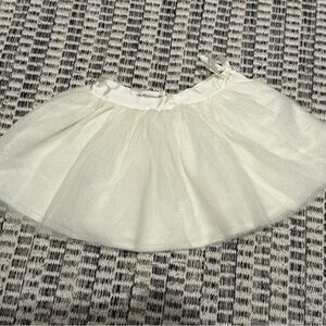 Bonpoint White Tulle Skirt size 1